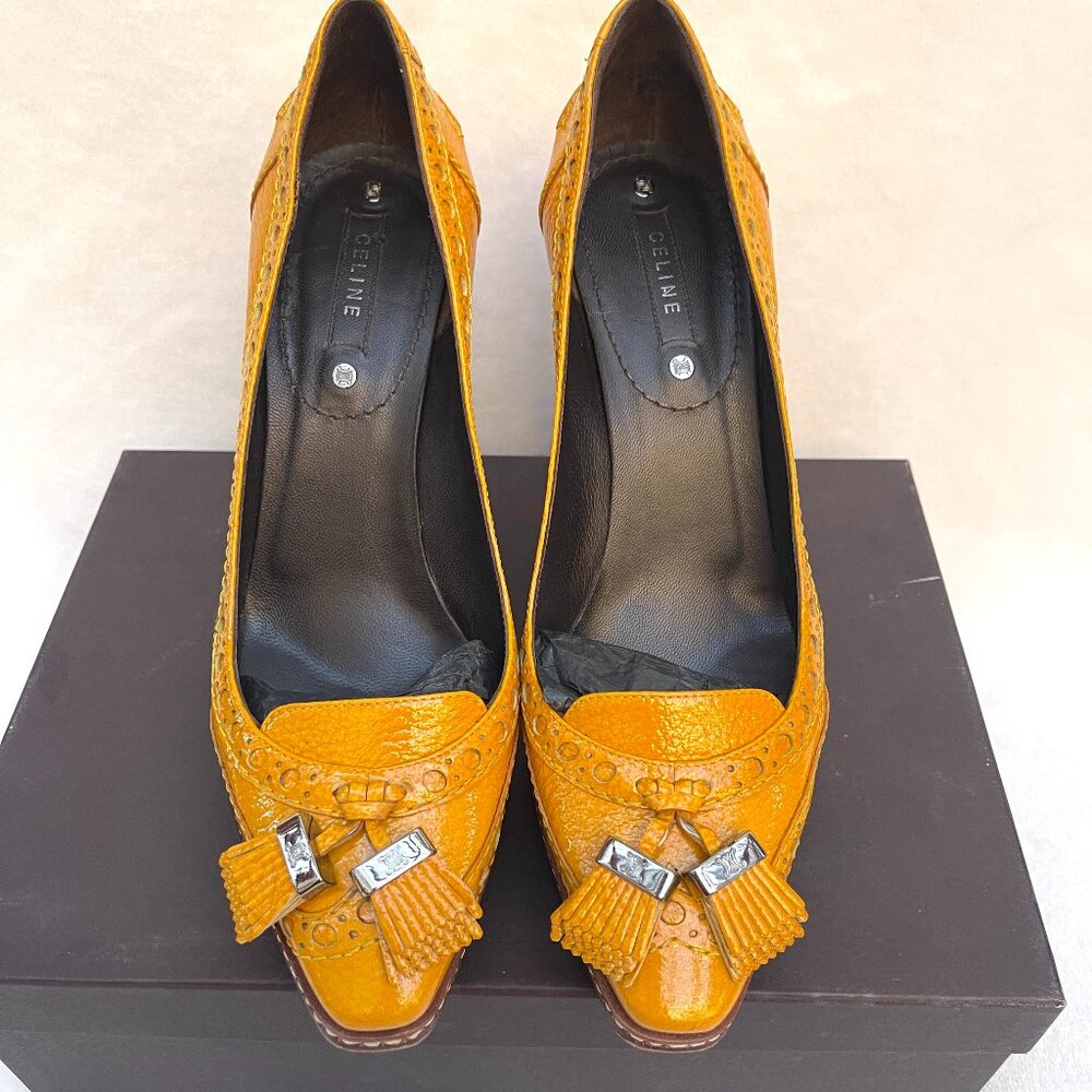 Auc Celine Tassel Patent Leather heels 7